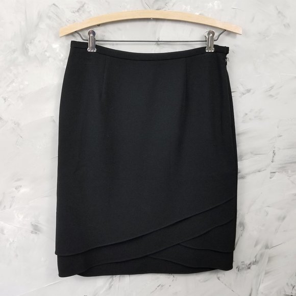 Ann Taylor Dresses & Skirts - ANN TAYLOR Layered Black Pencil Skirt